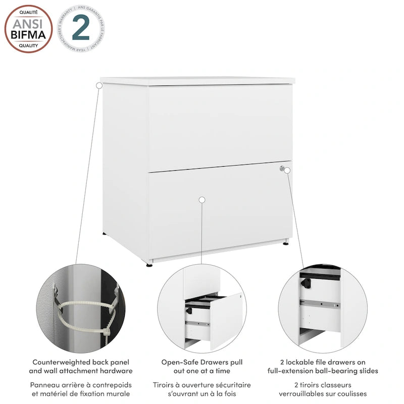 2-Drawer Lateral File Cabinet