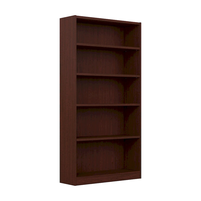 Tall 5 Shelf Bookcase with Adjustable Shelves
