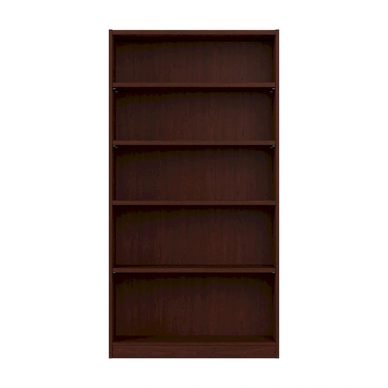 Tall 5 Shelf Bookcase with Adjustable Shelves