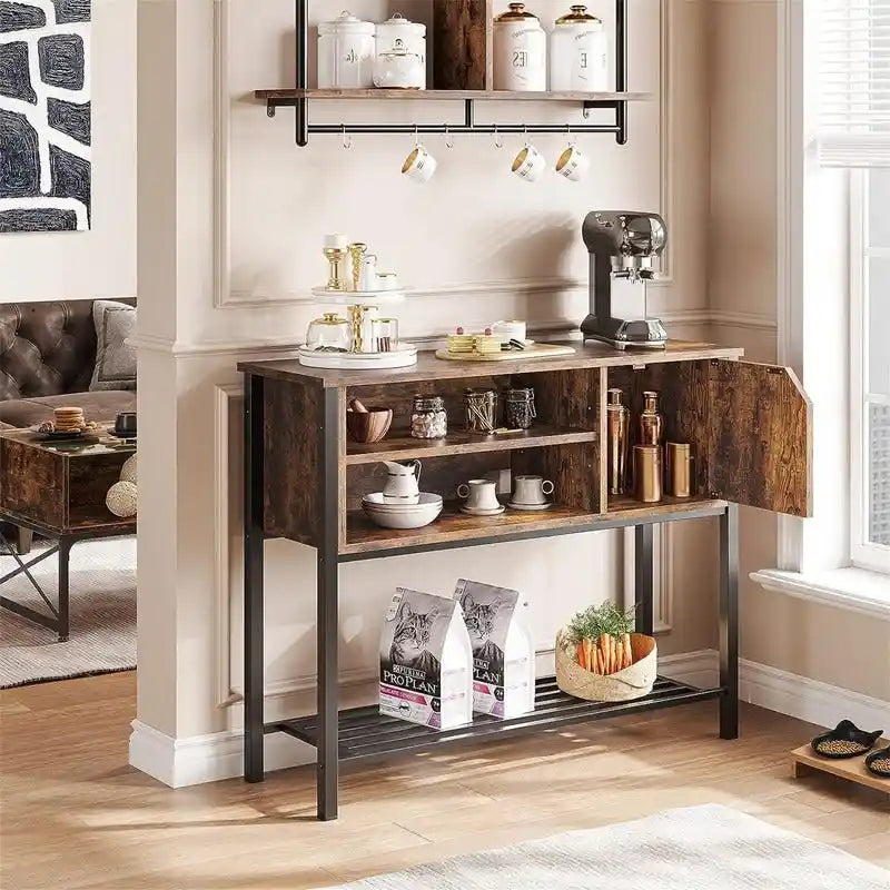 Coffee Bar with Storage Buffet Cabinet Kitchen Sideboard - 13.8D x 41.7W x 33H