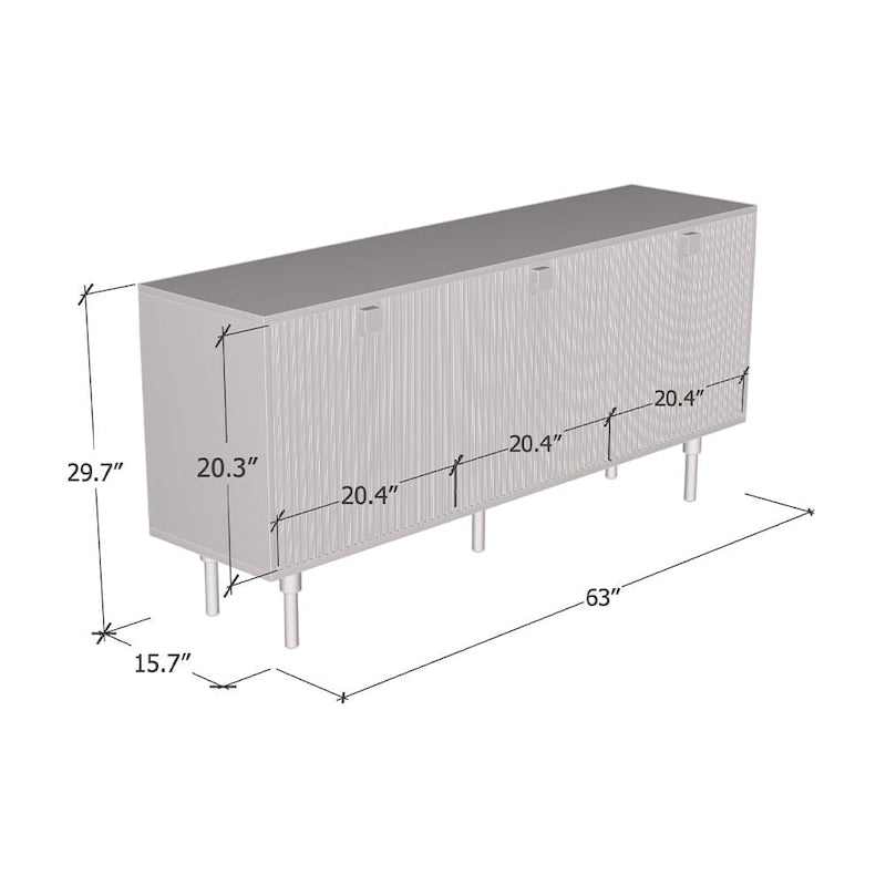 Modern Sideboard with Matte Finish