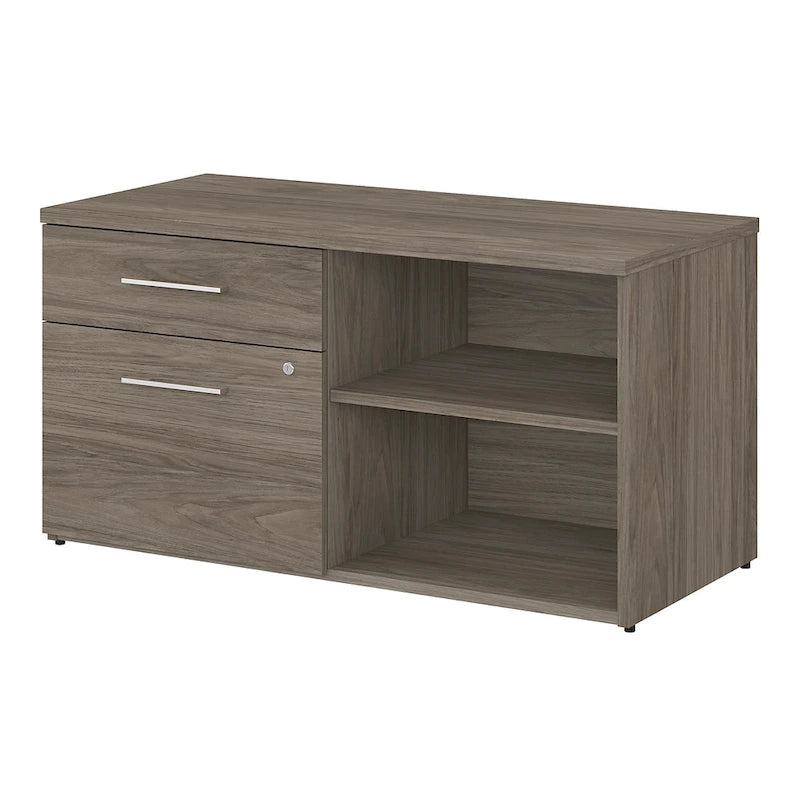 Low Storage Cabinet with File Drawer
