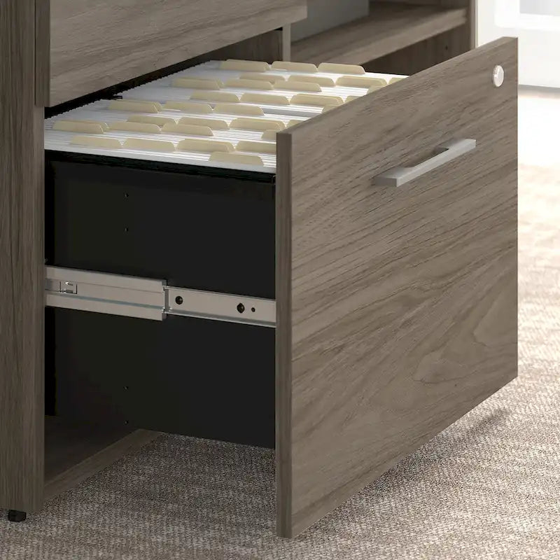 Low Storage Cabinet with File Drawer