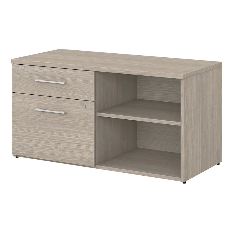 Low Storage Cabinet with File Drawer