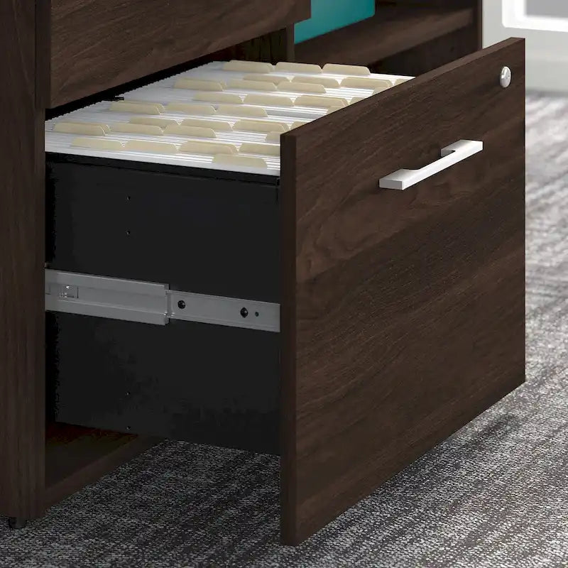 Low Storage Cabinet with File Drawer