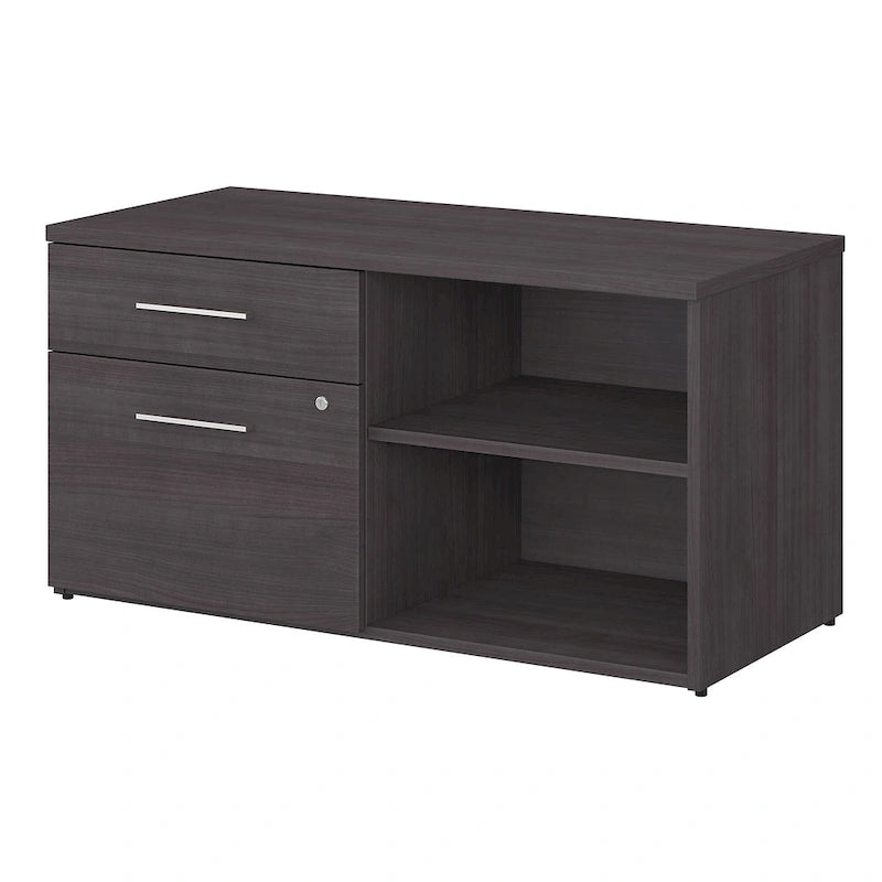Low Storage Cabinet with File Drawer