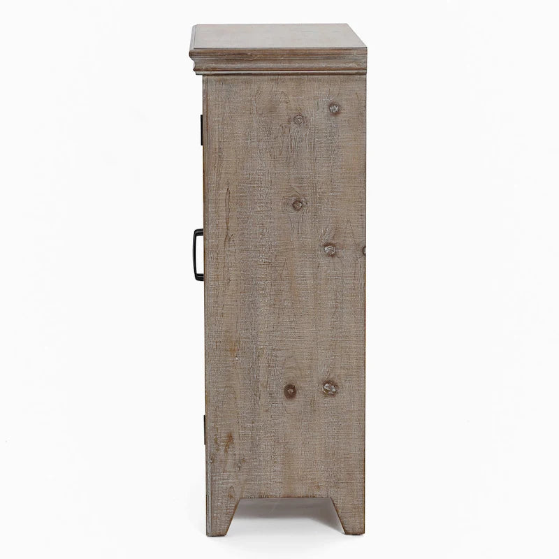37.4" Tall 2-Door Wood Storage Cabinet - 37.4 H x 27.68 W x 13.23 D