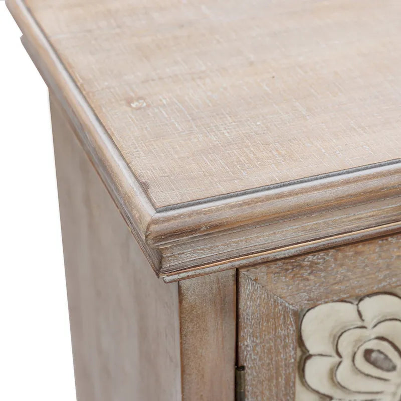 37.4" Tall 2-Door Wood Storage Cabinet - 37.4 H x 27.68 W x 13.23 D