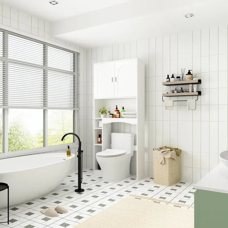 Over The Toilet Storage Cabinet with Door