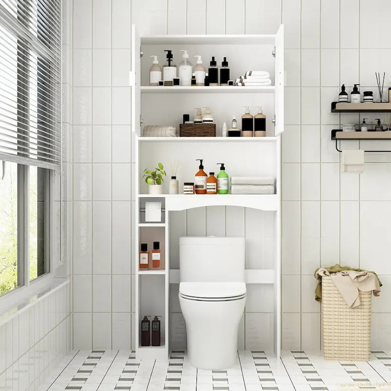 Over The Toilet Storage Cabinet with Door