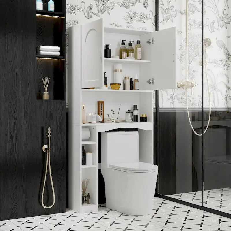 Over The Toilet Storage Cabinet with Door