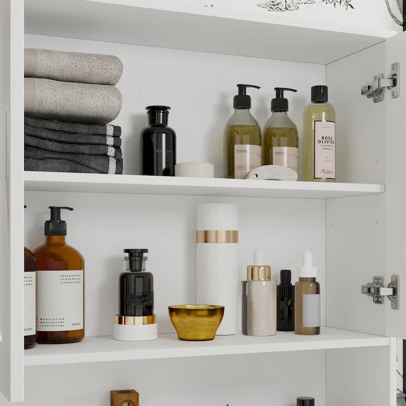 Over The Toilet Storage Cabinet with Door