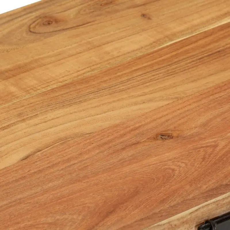 Solid Acacia Wood Storage Chest - 28.7 x 15.4 x 16.1 in