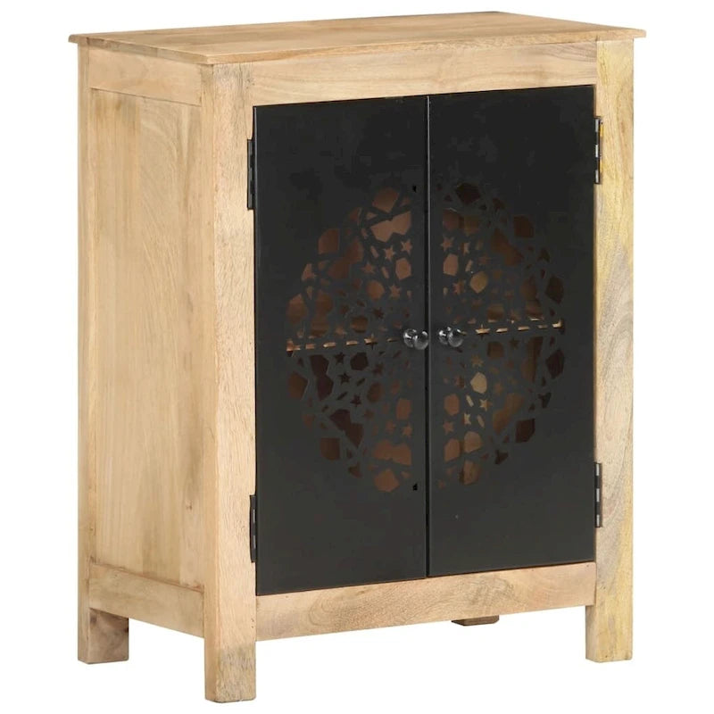 vidaXL Sideboard 23.6x13.8x29.5 Solid Mango Wood