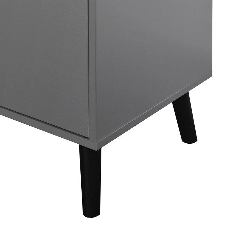 Storage Cabinet with 3 Drawers and Adjustable Shelf