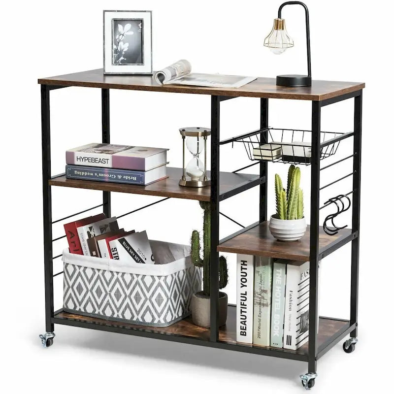 Rolling Industrial Kitchen Storage Shelf