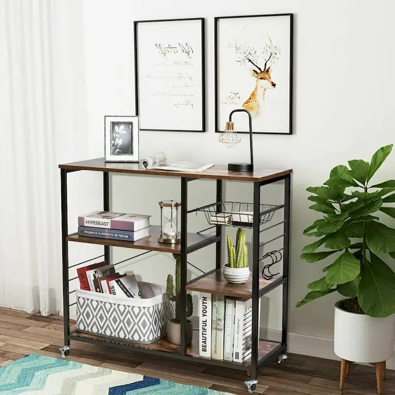 Rolling Industrial Kitchen Storage Shelf
