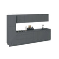 Kitchen Gray Color Base Size 11Ft Wide - 135x24