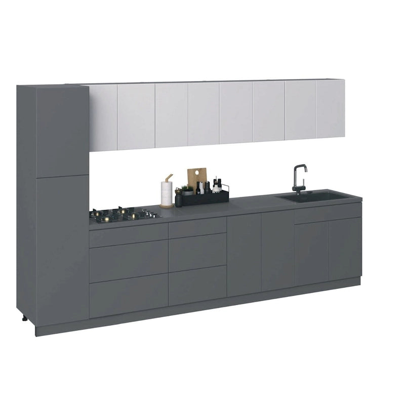 Kitchen Gray Color Base Size 11Ft Wide - 135x24