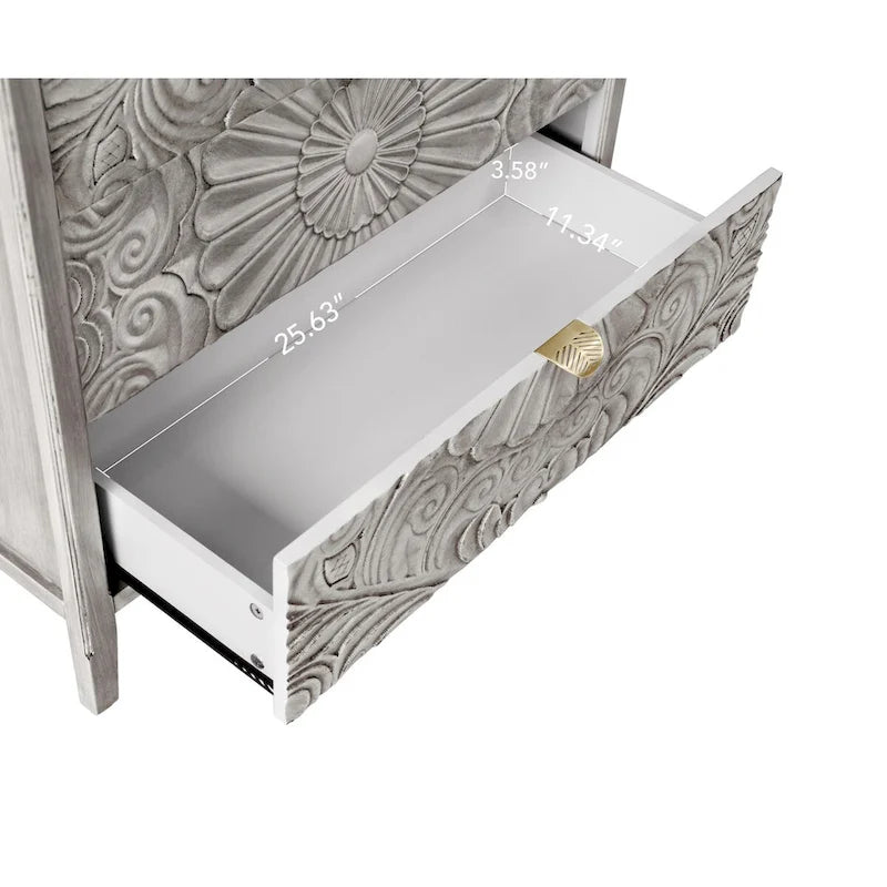 3 Drawer Cabinet, Suitable for Bedroom, Living Room & Study