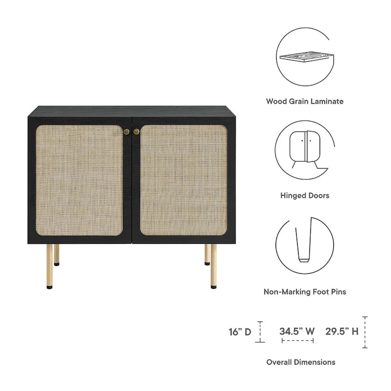 Rattan Accent Cabinet