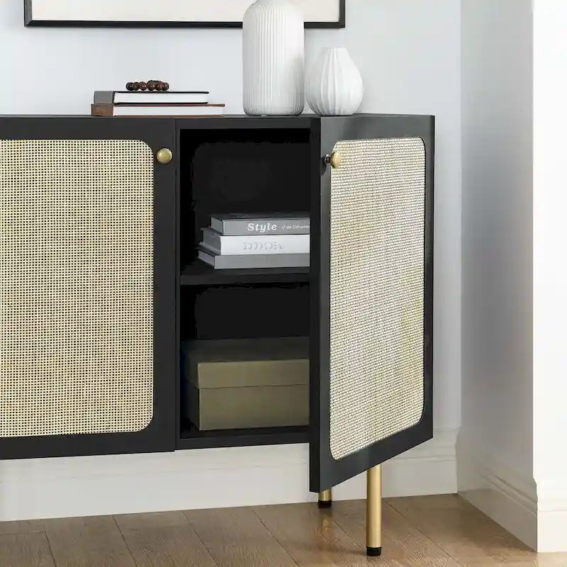 Rattan Accent Cabinet