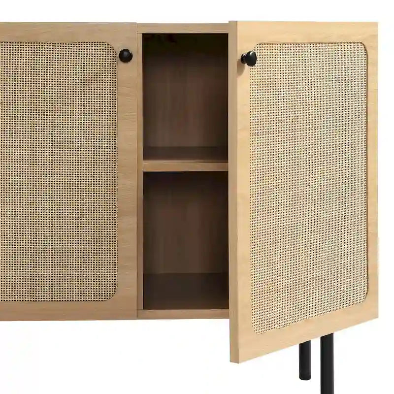 Rattan Accent Cabinet