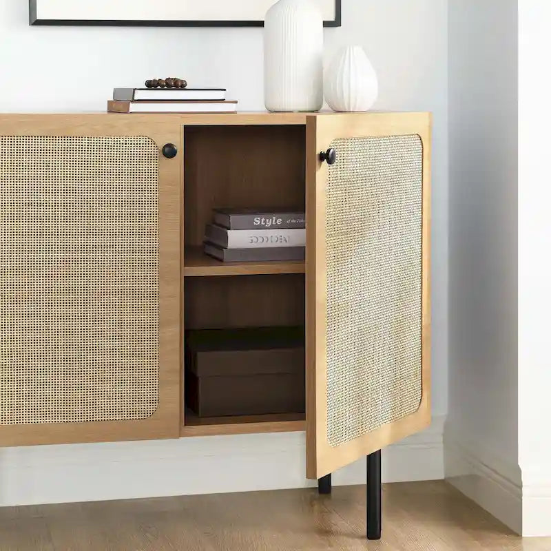 Rattan Accent Cabinet