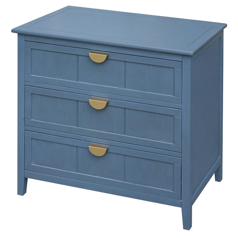 American Style Cabinet with Non-Slip Foot Pads and 3 Drawers