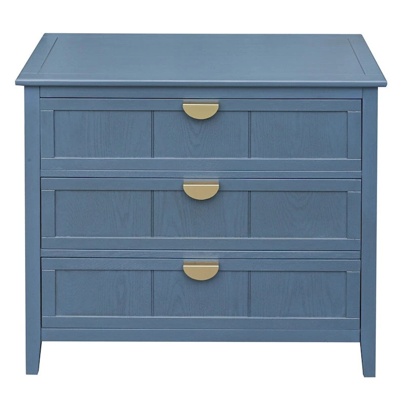 American Style Cabinet with Non-Slip Foot Pads and 3 Drawers