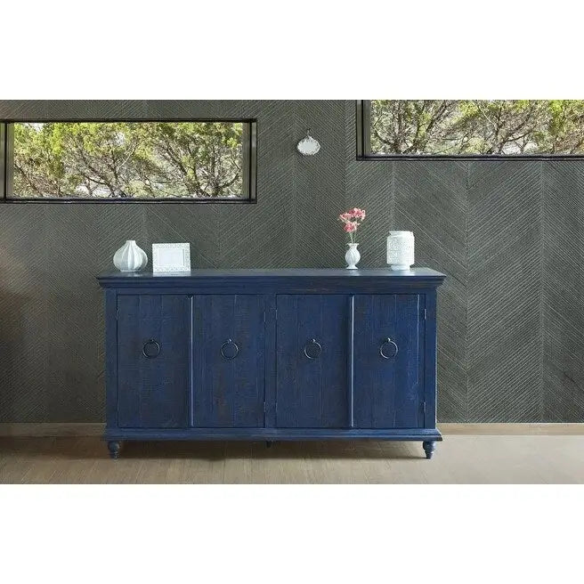 4 Door Sideboard - Blue - 73