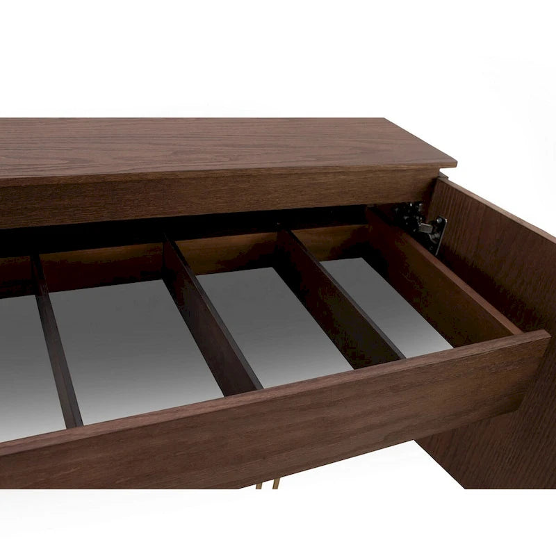 Wood Veneer Buffet with 4 Doors