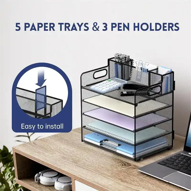 5-Tier Desk Organizer, 13"L x 9.25"W x 13.38"H
