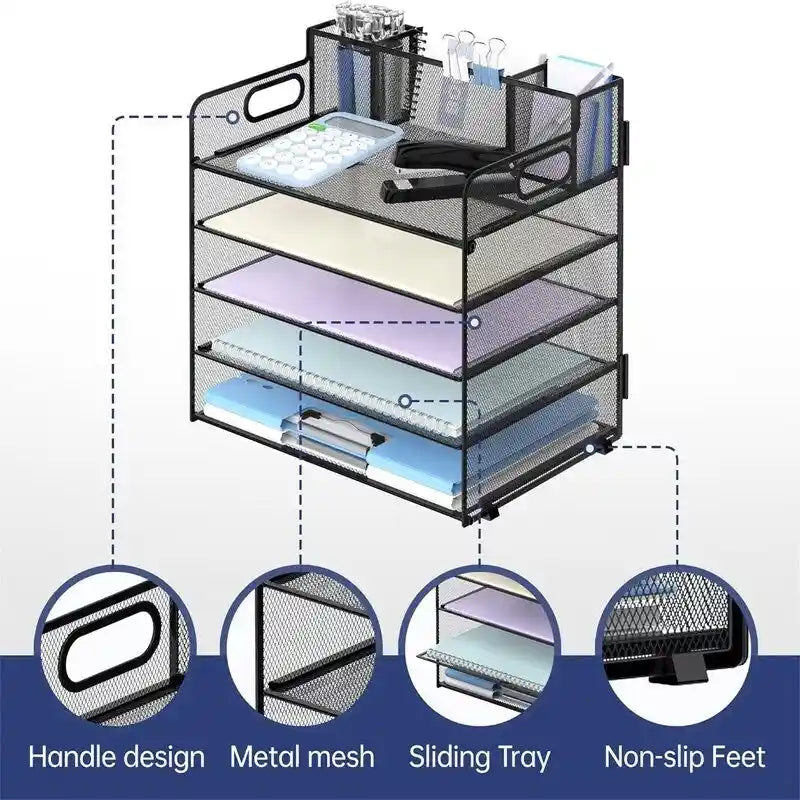 5-Tier Desk Organizer, 13"L x 9.25"W x 13.38"H