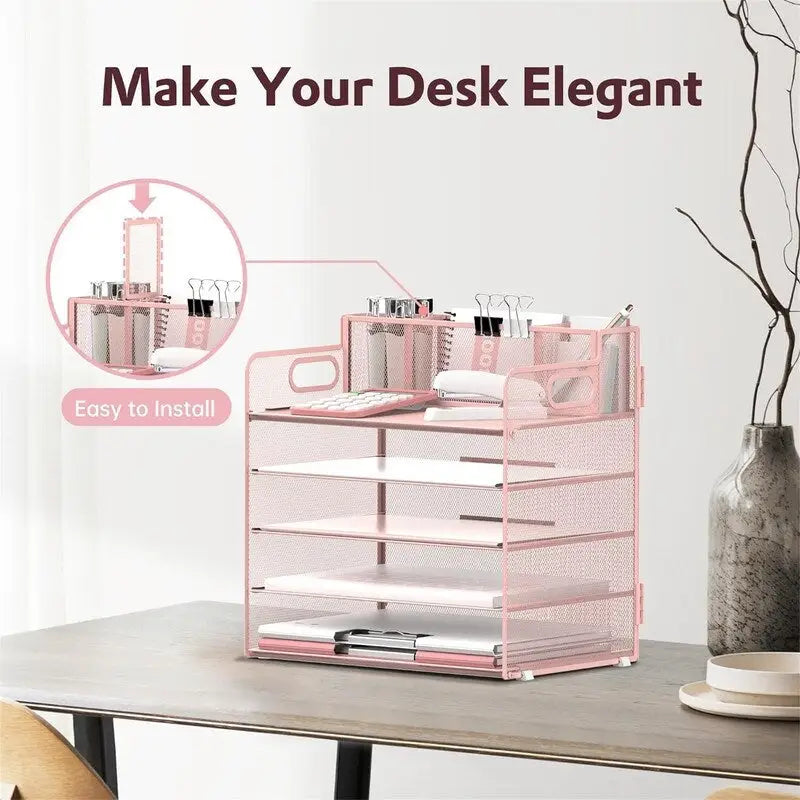 5-Tier Desk Organizer, 13"L x 9.25"W x 13.38"H