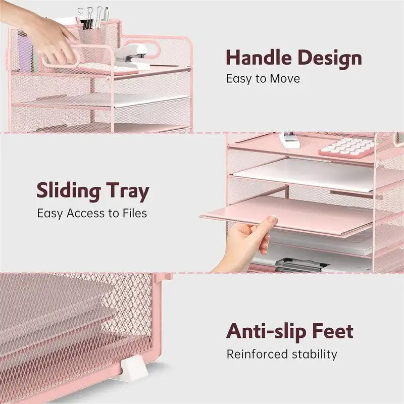 5-Tier Desk Organizer, 13"L x 9.25"W x 13.38"H