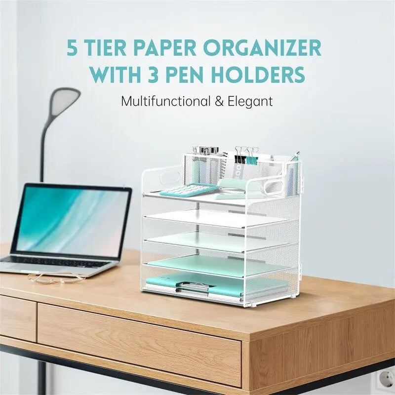 5-Tier Desk Organizer, 13"L x 9.25"W x 13.38"H