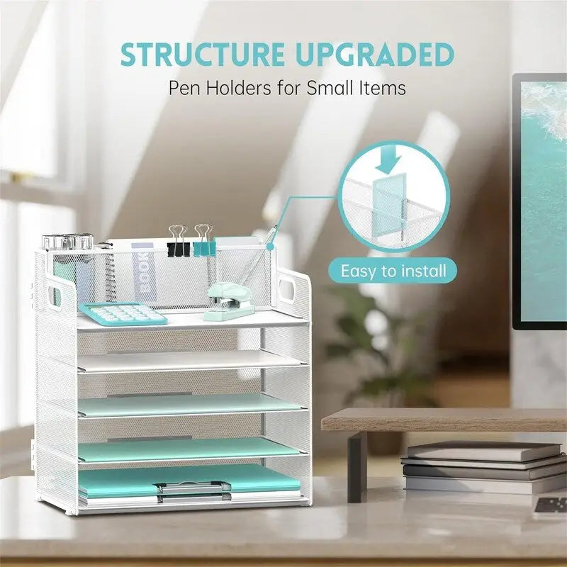 5-Tier Desk Organizer, 13"L x 9.25"W x 13.38"H