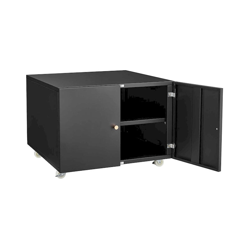 Copier Cabinet 2-Door Steel Mobile Pedestal