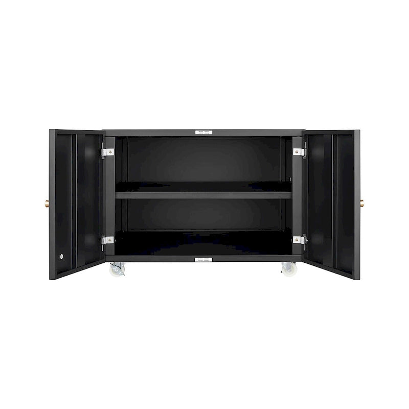 Copier Cabinet 2-Door Steel Mobile Pedestal