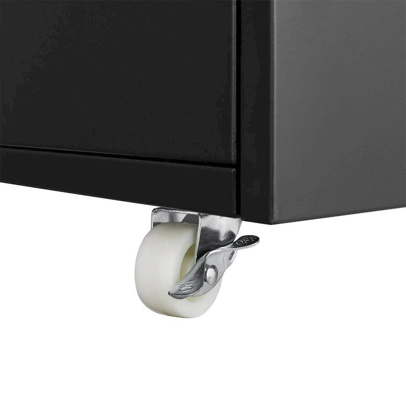 Copier Cabinet 2-Door Steel Mobile Pedestal