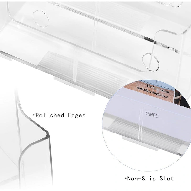 Acrylic Clear Literature Holder & Brochure Display Stand