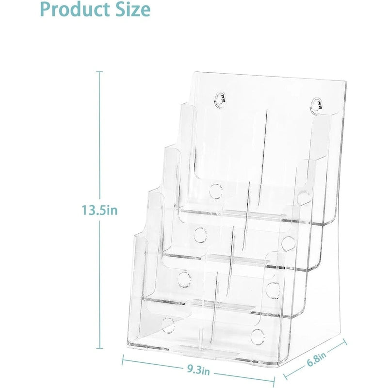 Acrylic Clear Literature Holder & Brochure Display Stand