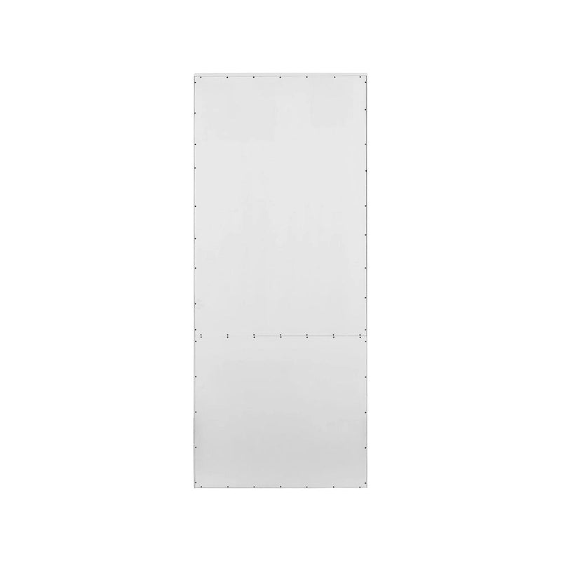 Modern Wood Lower Doors Bookcase with Storage, Fully Assembled, White