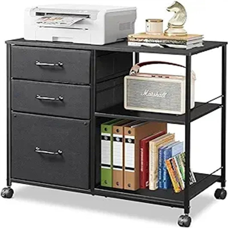 3 Drawer Mobile File Cabinet - 15.75D x 29.53W x 26.77H
