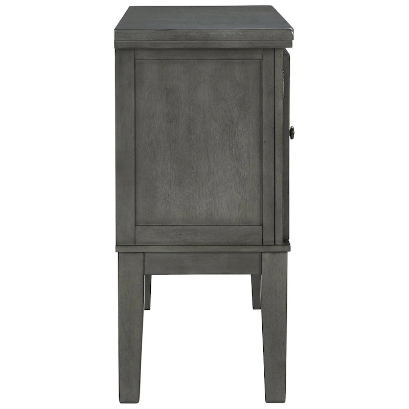 Antique Gray Dining Room Server - 56W x 18D x 39H
