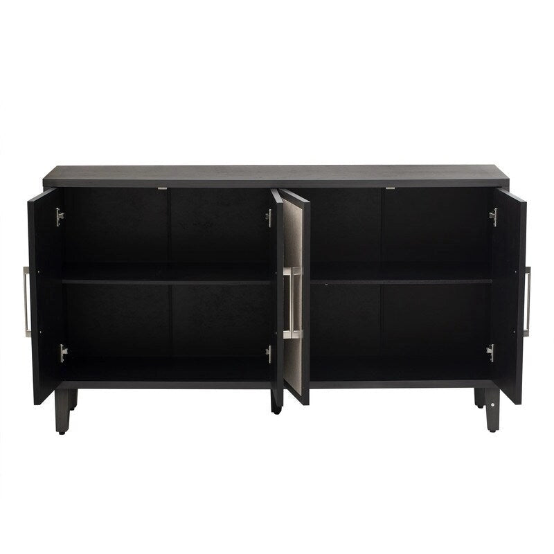 Cabinet with Four Linen Doors – Living Room, Study & Entryway Storage
