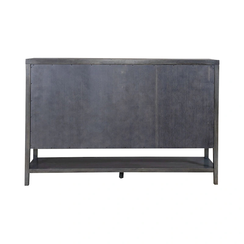 Blue Dusk Four Door Accent Cabinet