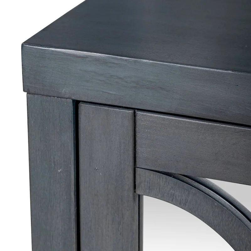 Blue Dusk Four Door Accent Cabinet