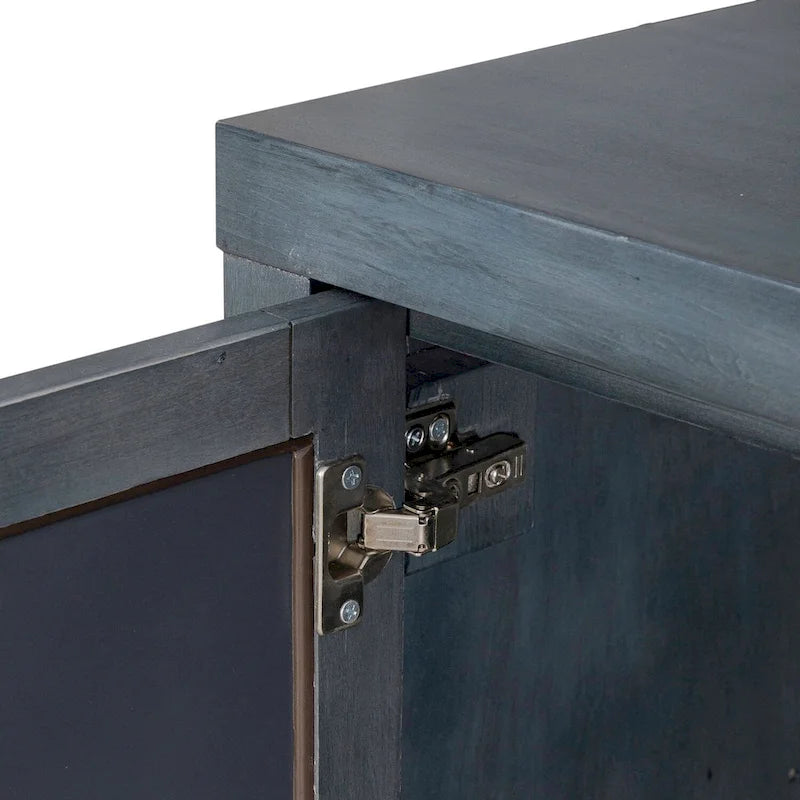 Blue Dusk Four Door Accent Cabinet